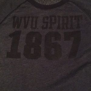 PINK WVU crew neck sweatshirt